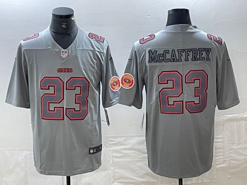 Men San Francisco 49ers #23 Mccaffrey Grey 2024 Nike Vapor Untouchable Limited NFL Jersey->san francisco 49ers->NFL Jersey